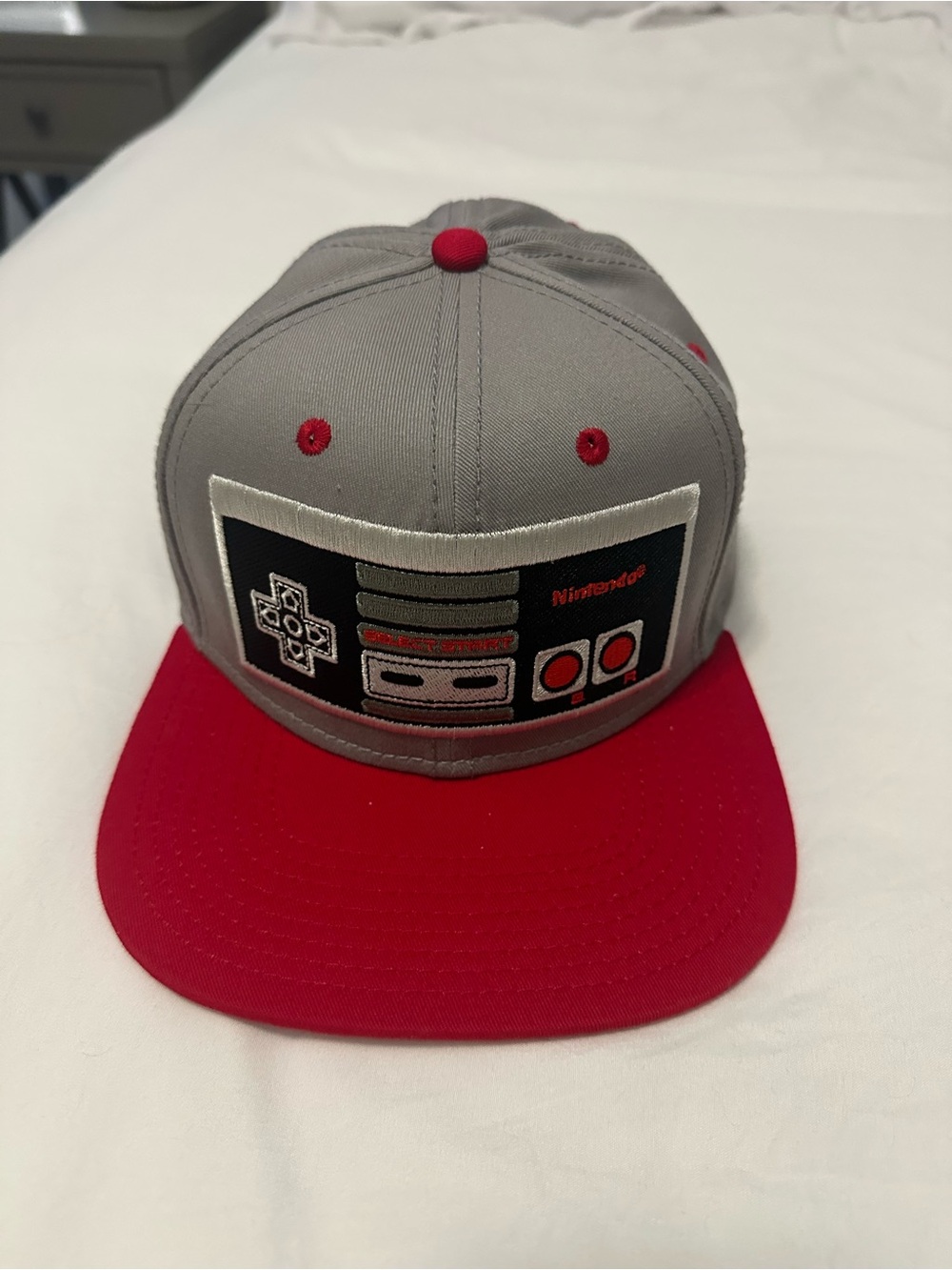 Nintendo Gray & Red Retro Controller Snapback Cap